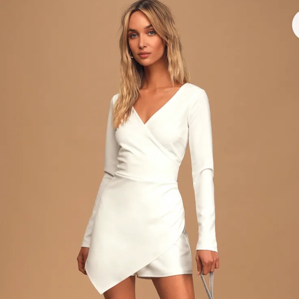 White Lulu’s Romper Long Sleeve “Babe Heaven”